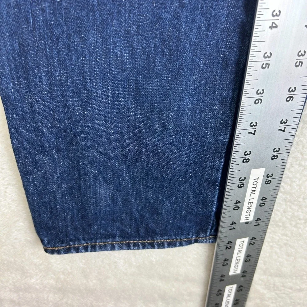 Levis 501 Jeans Mens 36x32 Dark Wash Button Fly Denim Pockets